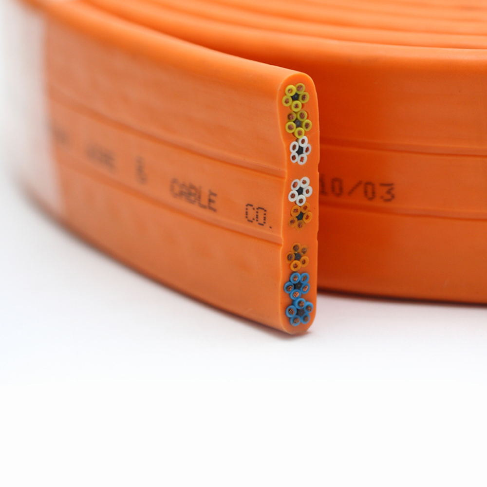 TVVB Tetulang perlindungan mekanikal Lif Travelling Flat Cable